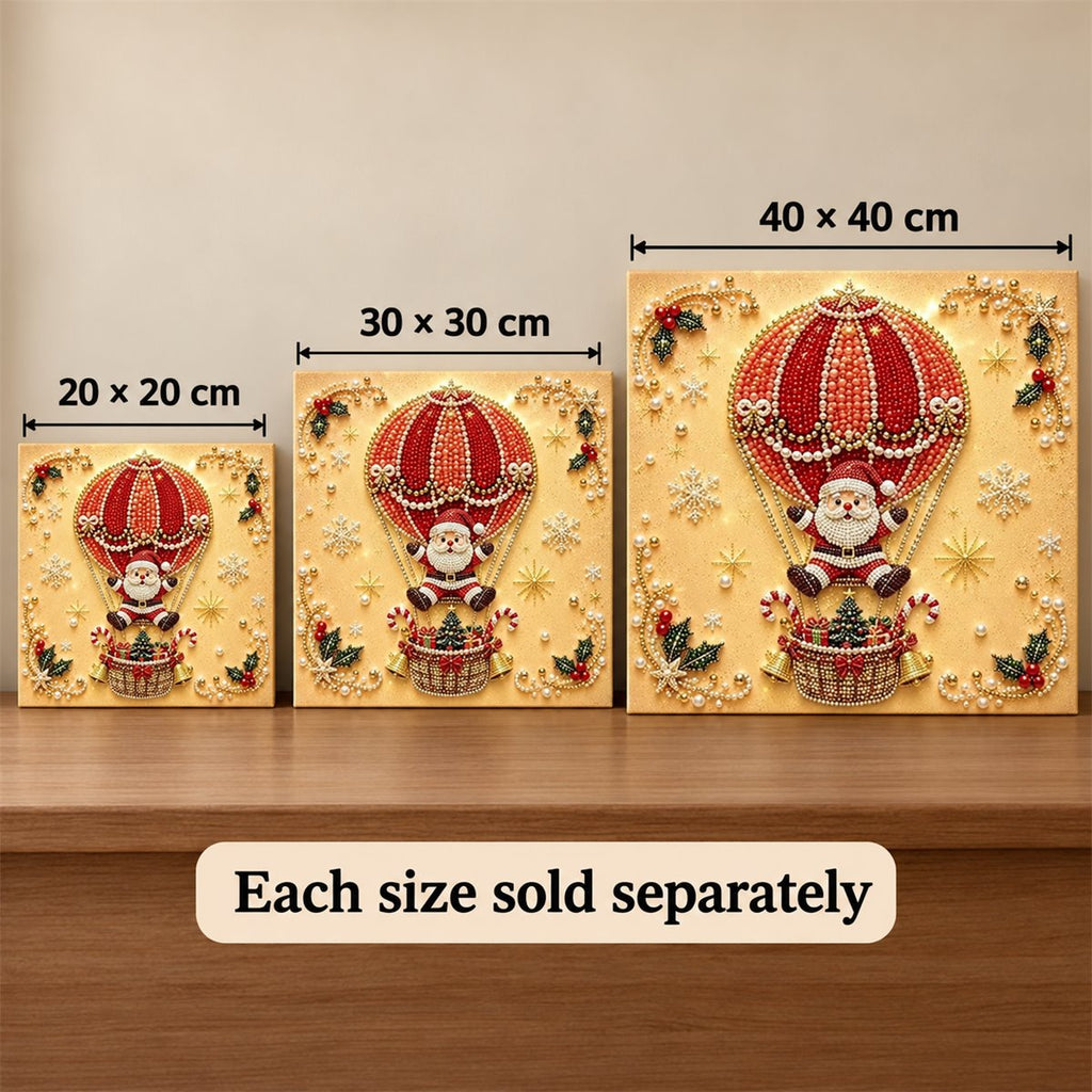 Santa Hot Air Balloon — size image