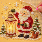 Santa Lantern Squirrel — process image