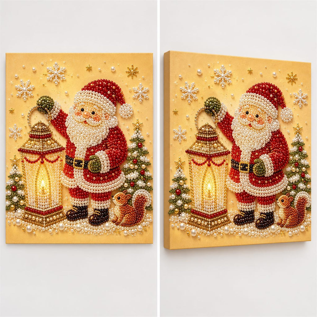 Santa Lantern Squirrel — style image
