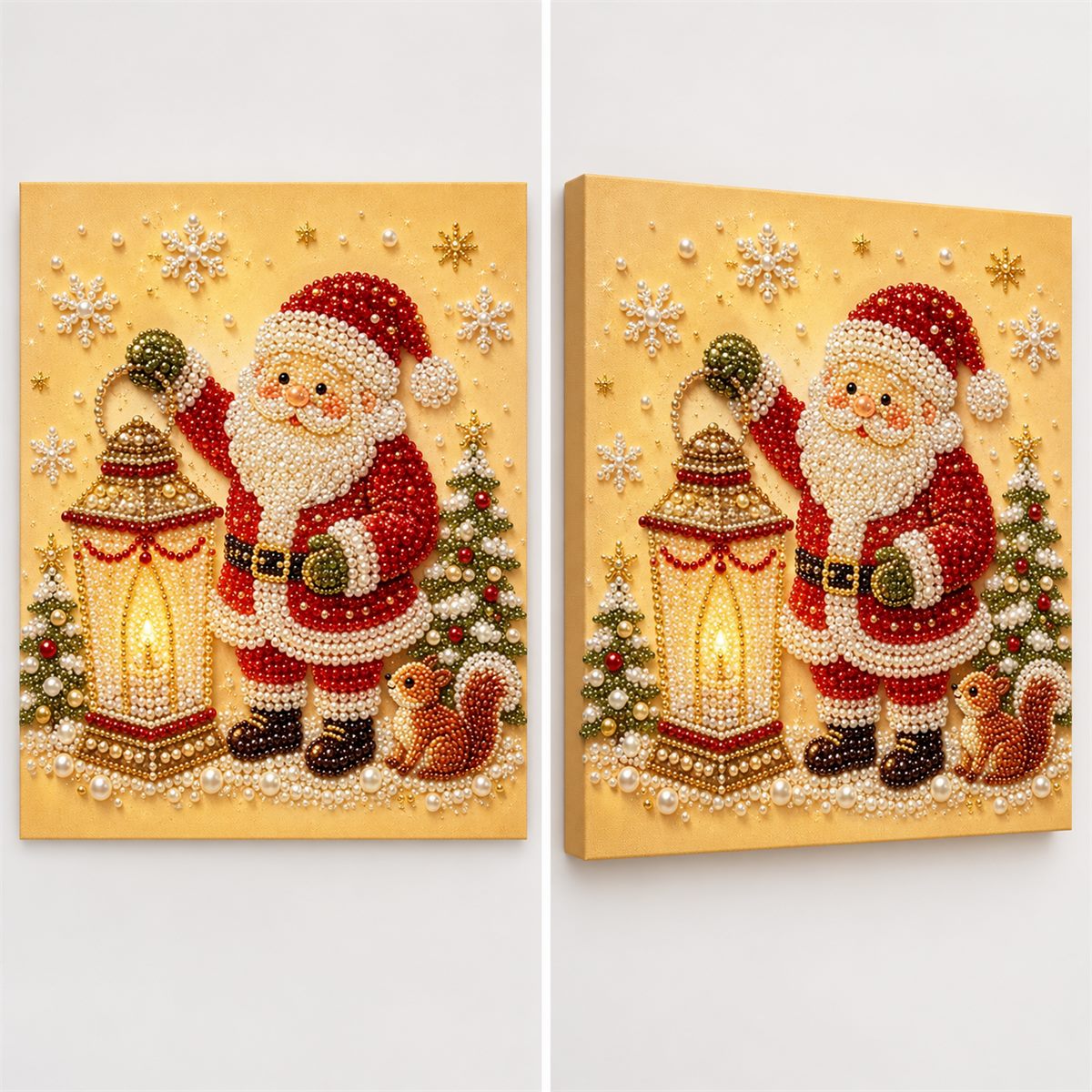 Santa Lantern Squirrel — style image