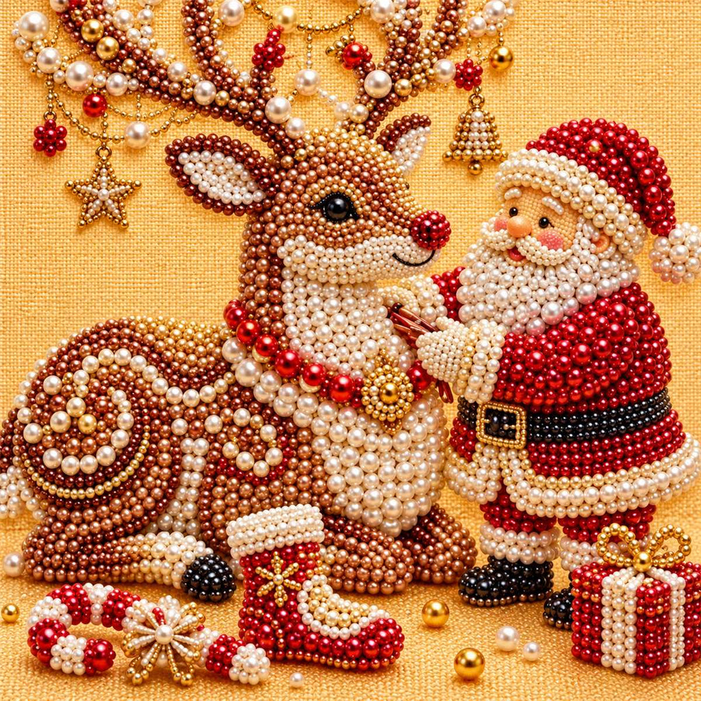 Santa Reindeer Hug — detail image