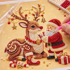 Santa Reindeer Hug — process image