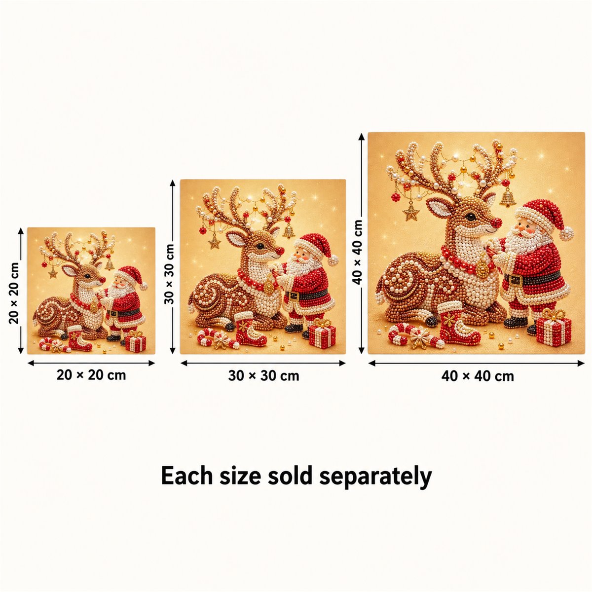 Santa Reindeer Hug — size image