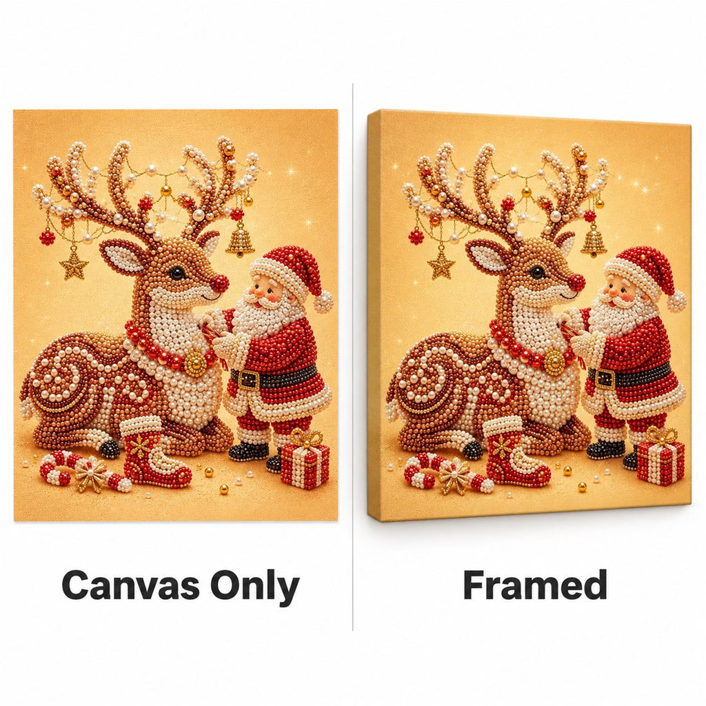 Santa Reindeer Hug — style image