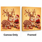 Santa Reindeer Hug — style image