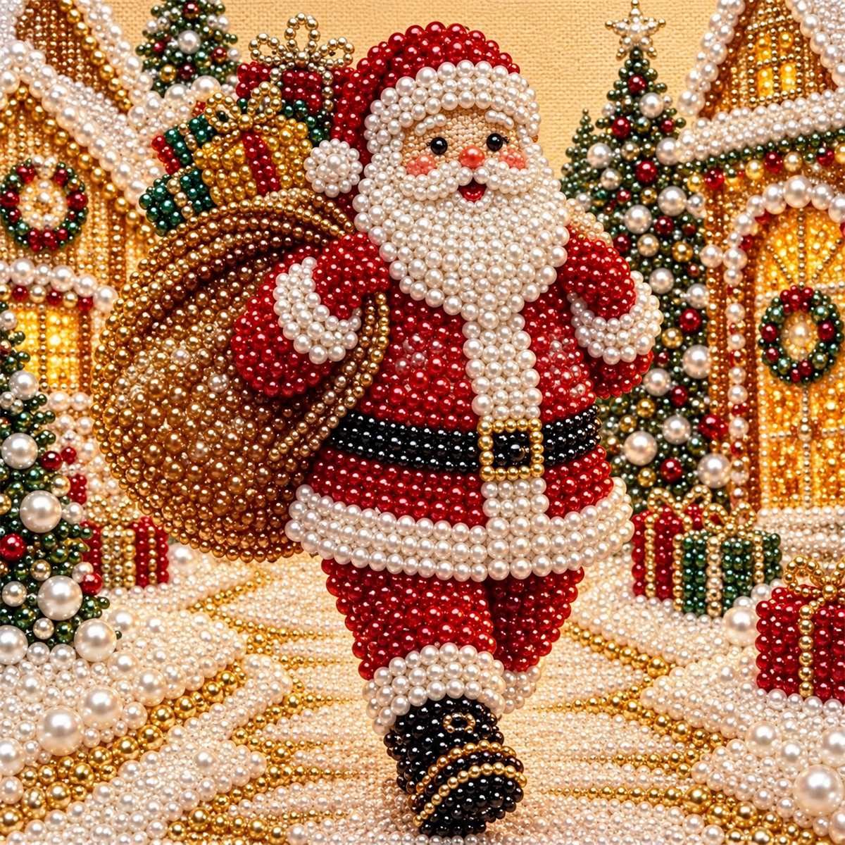 Santa Snowy Village Walk — detail image