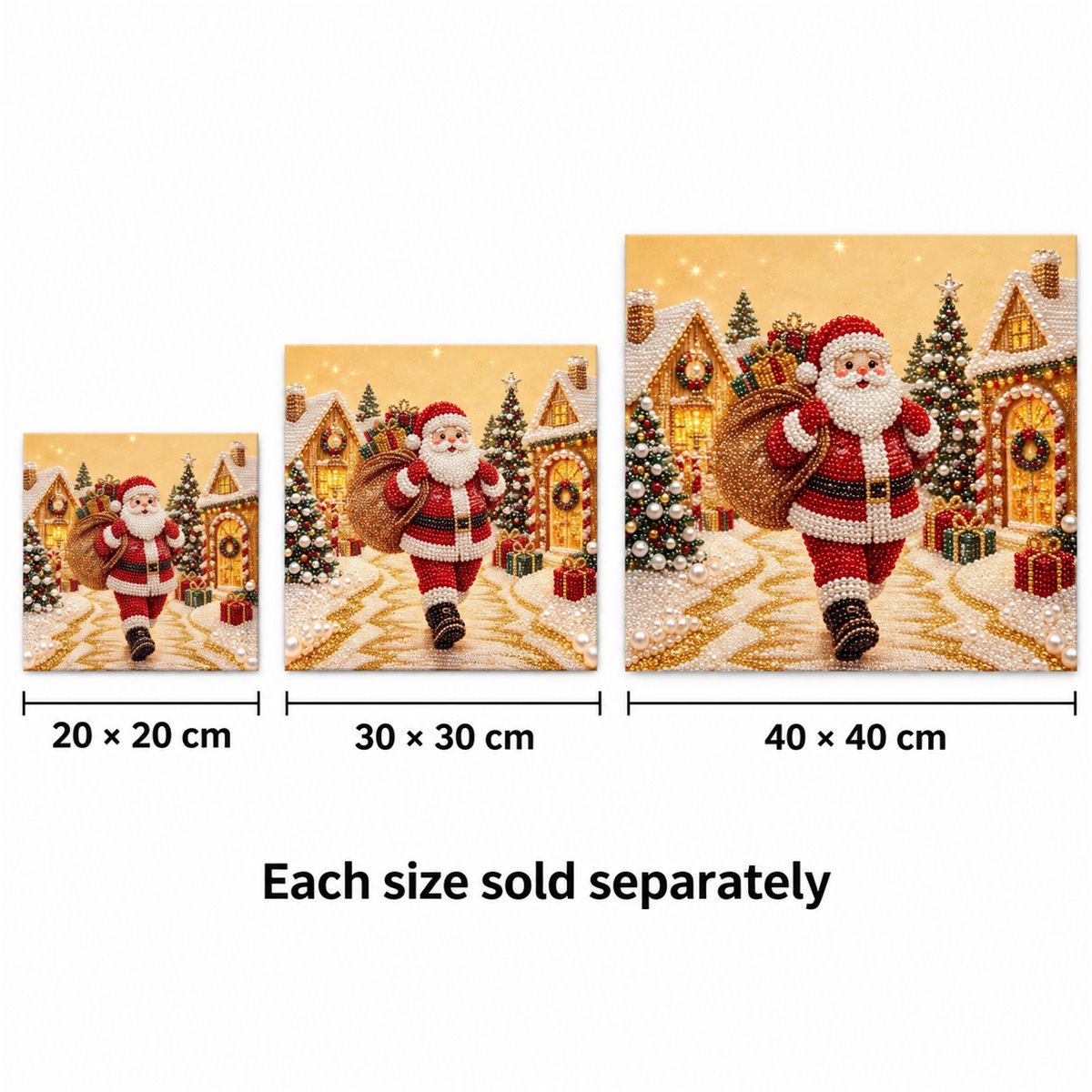 Santa Snowy Village Walk — size image