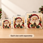 Santa With Christmas Tree Pearl Diamond Painting Kit size image