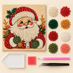 Santa With Glasses pearl painting kit – kit image