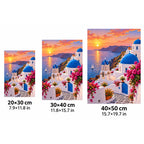 Santorini Sunset Village size guide
