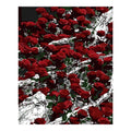 Original artwork for Scarlet and Ivory Bouquet