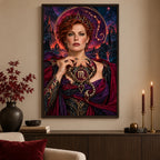 Framed home display for Scorpio guardian and jeweled scorpion