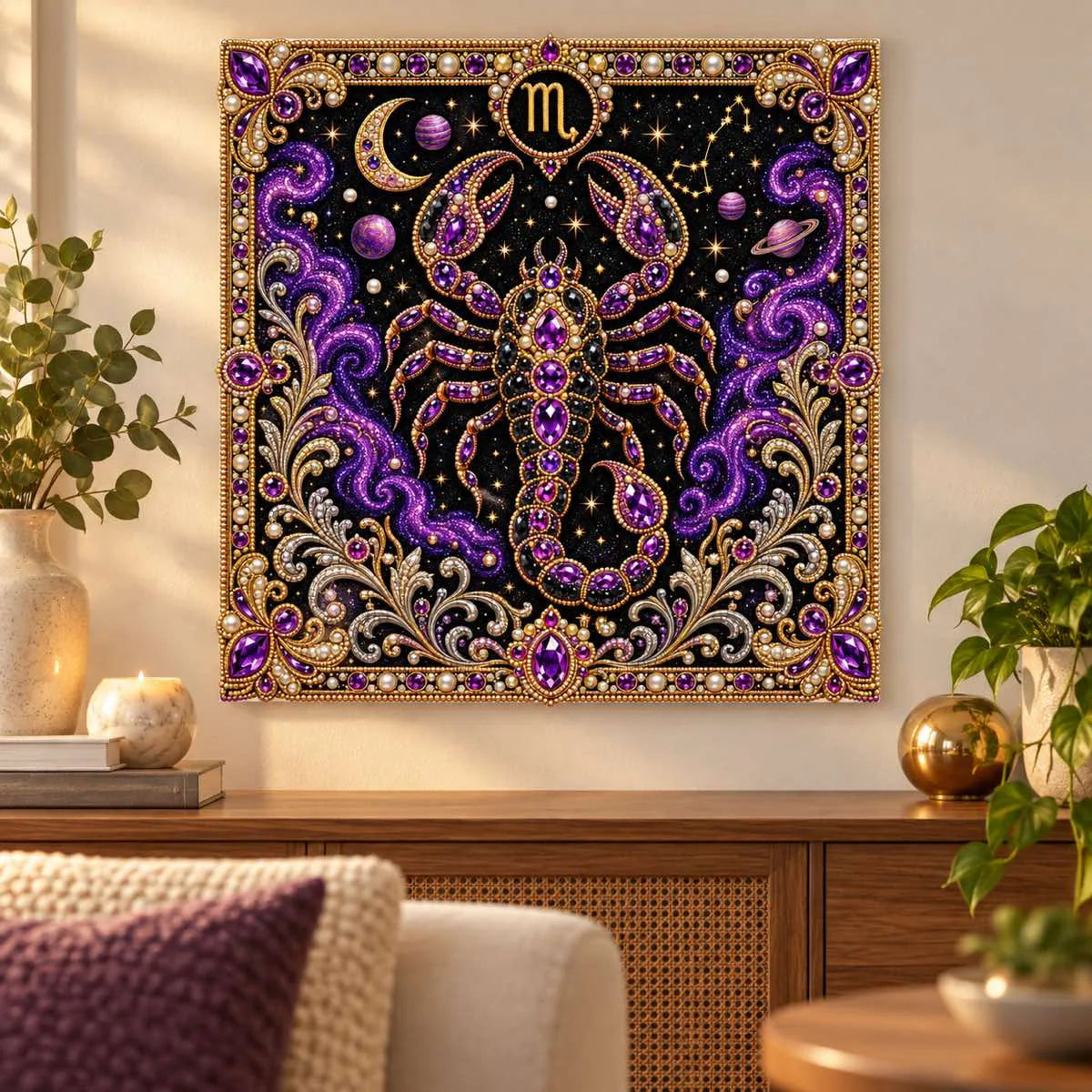 scorpio pearl artwork shown as a home display example