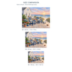 Seaside Cottage Beach Diamond Painting Kit diamond painting landscape size comparison