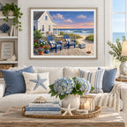 Seaside Cottage Beach Diamond Painting Kit diamond painting home decor scene