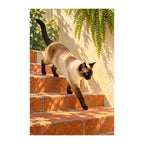 Original white-background artwork of Siamese Terracotta Steps