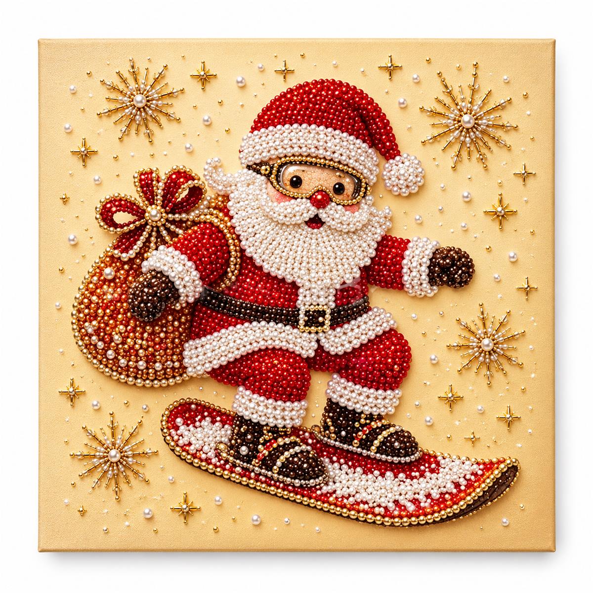 Snowboarding Santa Gift Sack — hero image