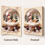 Snowman Cottage Snow Globe — style image