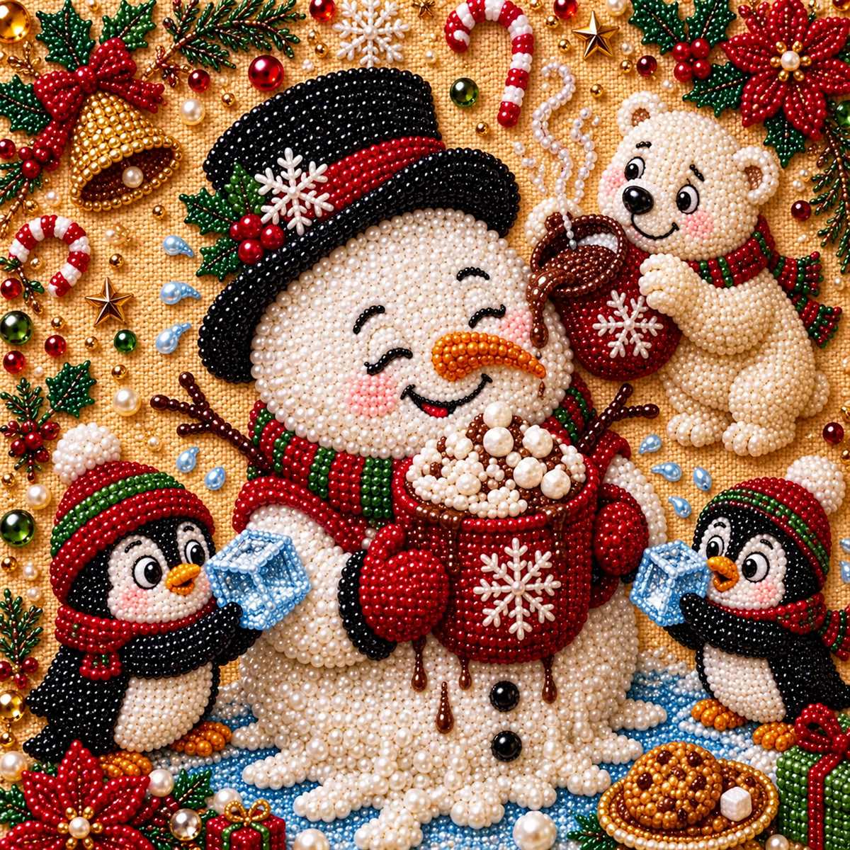 Snowman Hot Cocoa Friends — detail image