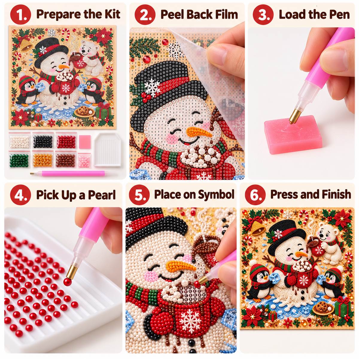 Snowman Hot Cocoa Friends — tutorial image