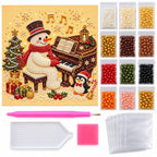 Snowman Piano Penguin — kit image