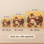 Snowman Piano Penguin — size image