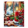 Original artwork for Snowy Candlelit Christmas