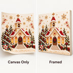 Snowy Christmas Church — style image