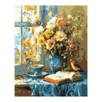 Songbird by a Sunny Window completed artwork on a clean white background