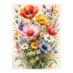 Original artwork showing spring meadow bouquet.