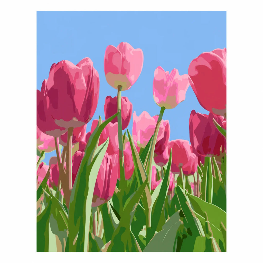 Original artwork for Springtime Tulip Bloom