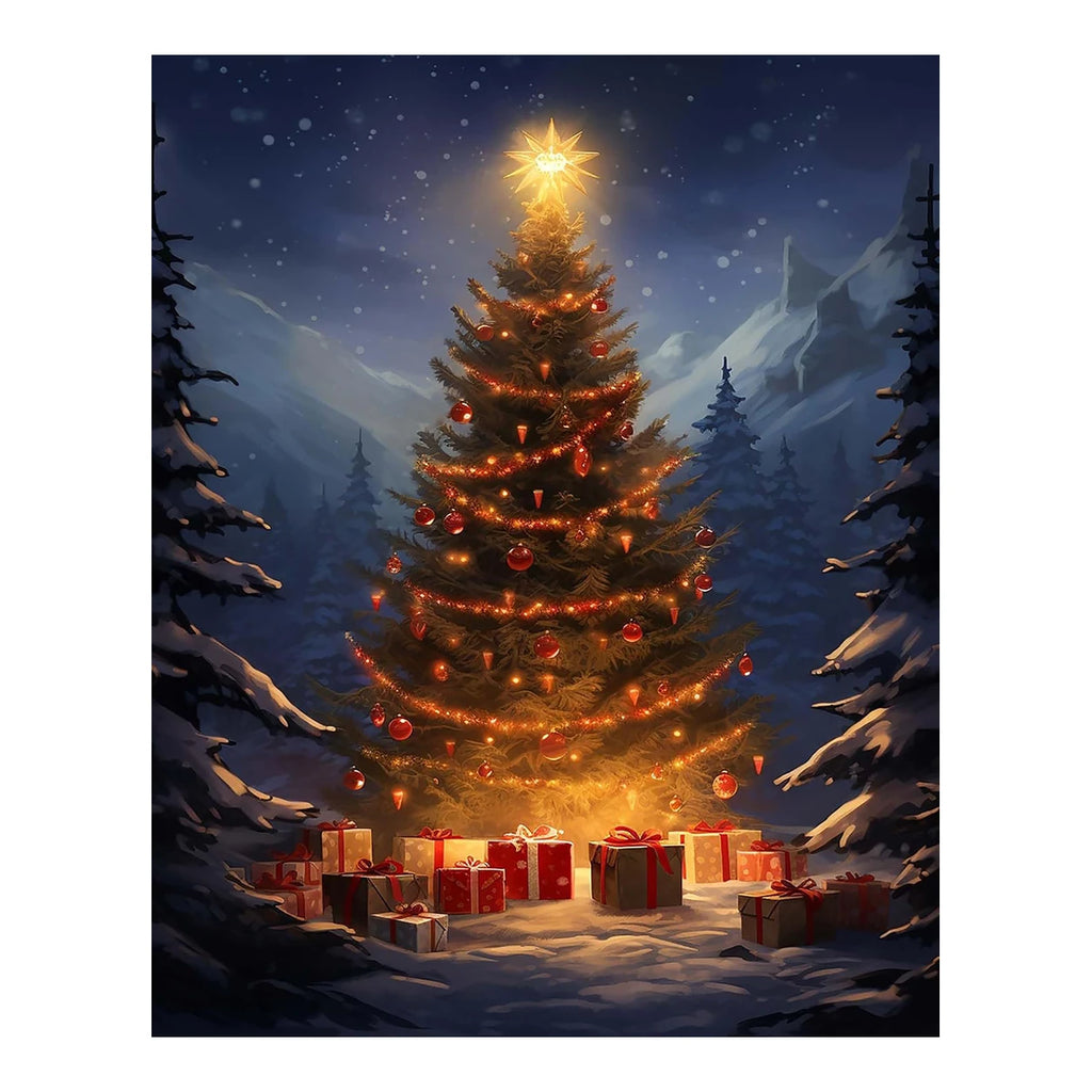 Original artwork for Star Over The Snowy Pines