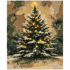 Finished diamond painting for Star Topped Woodland Christmas