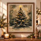 Home decor scene for Star Topped Woodland Christmas