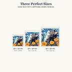 Size guide for Stargazer Cat In Sunflower Field Diamond Painting Kit