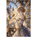 Steampunk Butterfly Lady Diamond Painting Kit original artwork on white background