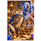 Steampunk Owl Alchemist diamond painting process