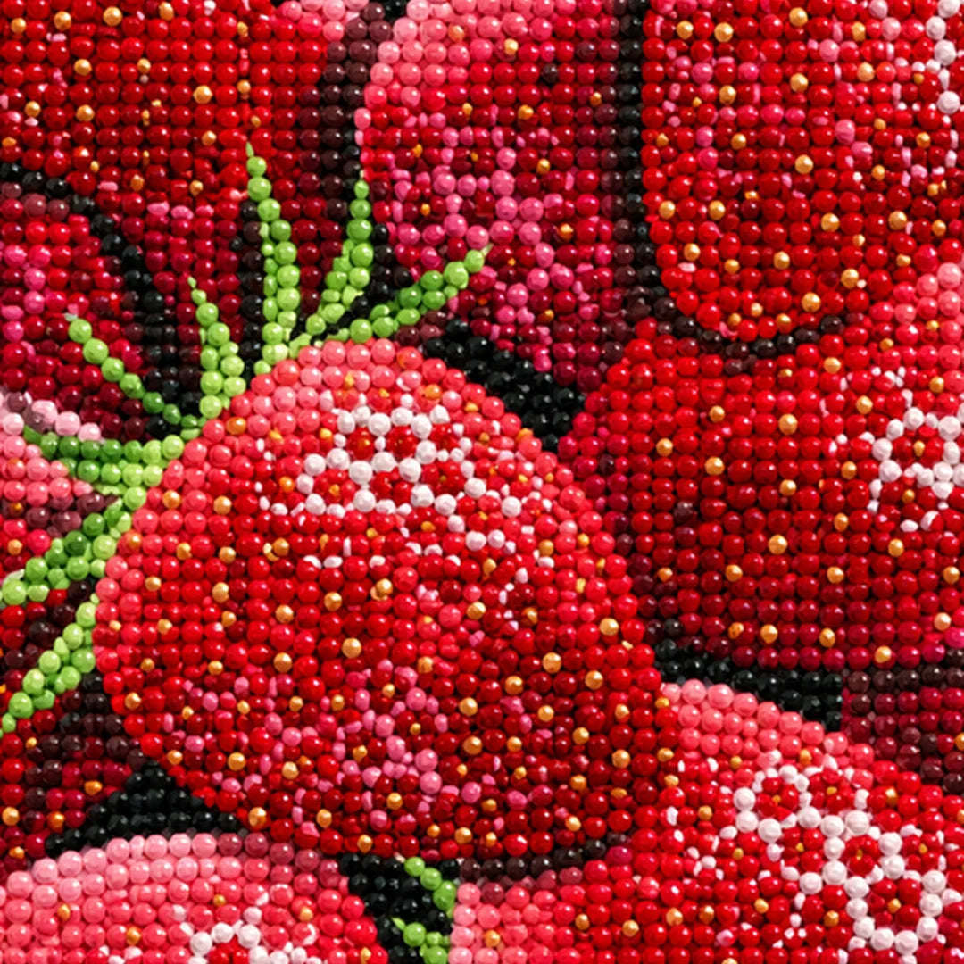 Strawberry Medley Diamond Painting Kit detail view