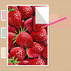 Strawberry Medley Diamond Painting Kit process view