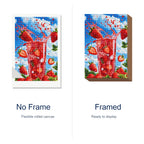 Strawberry Splash Diamond Painting Kit frame view
