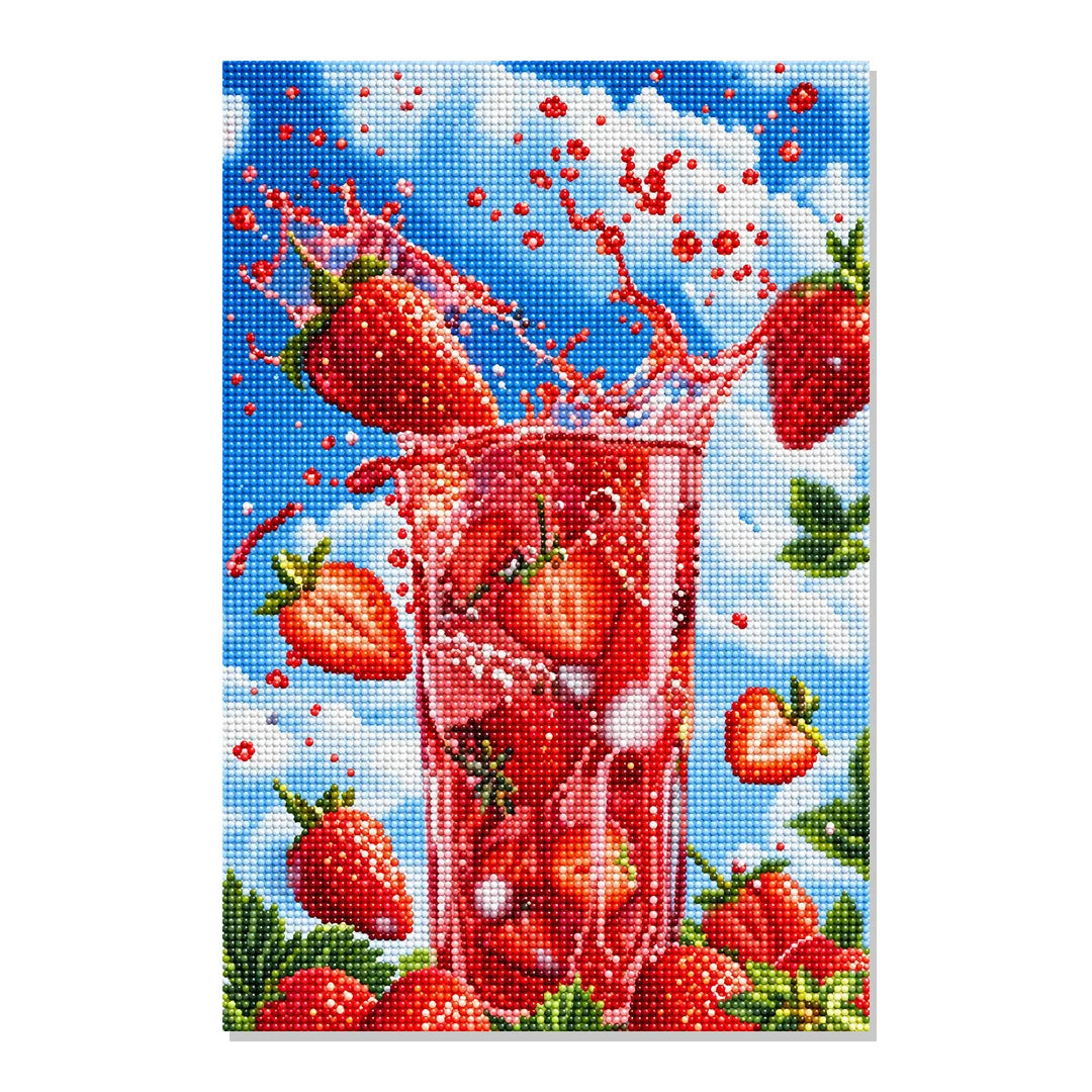 Strawberry Splash Diamond Painting Kit hero view