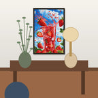 Strawberry Splash Diamond Painting Kit lifestyle view