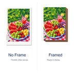 Summer Fruit Picnic Diamond Painting Kit frame view