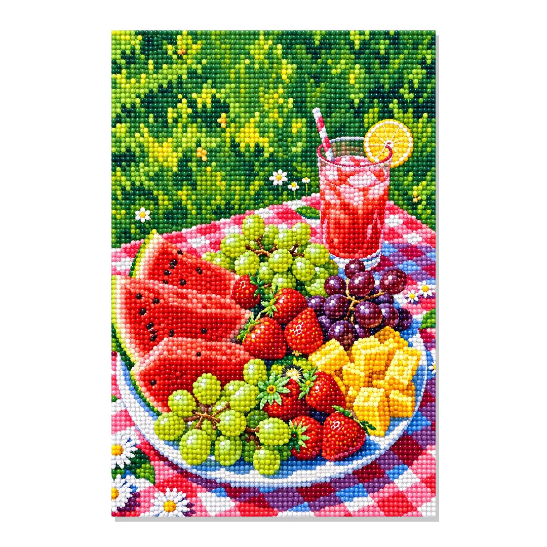 Summer Fruit Picnic Diamond Painting Kit hero view