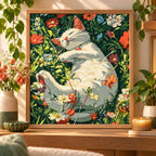 Home decor scene for Sunlit Garden Nap Diamond Painting Kit