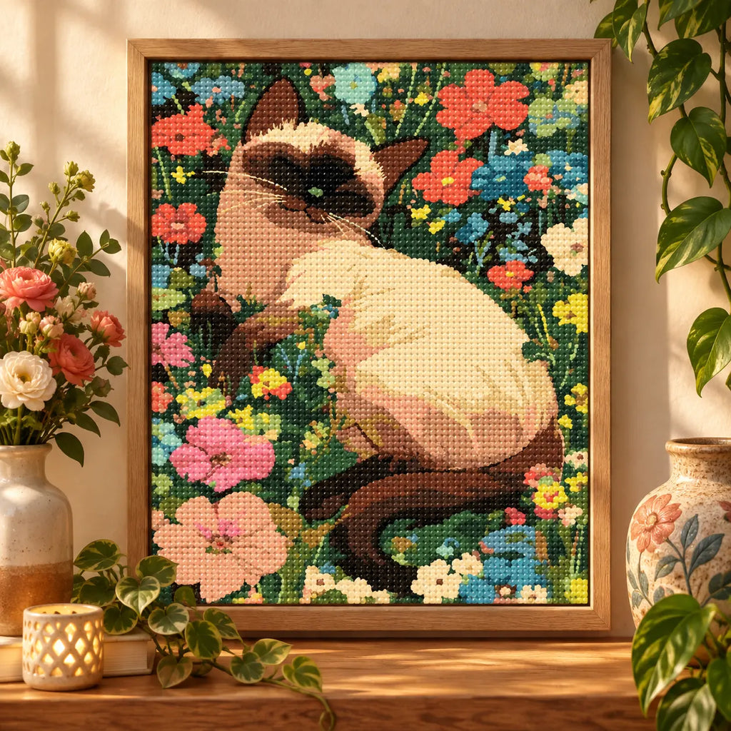 Home decor scene for Sunlit Garden Slumber Diamond Painting Kit