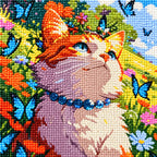 Diamond detail for Sunlit Meadow Guardian Diamond Painting Kit