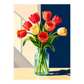 Original artwork for Sunlit Tulip Bouquet