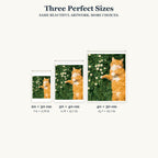 Size guide for Sunlit Slumber Among Daisies Diamond Painting Kit