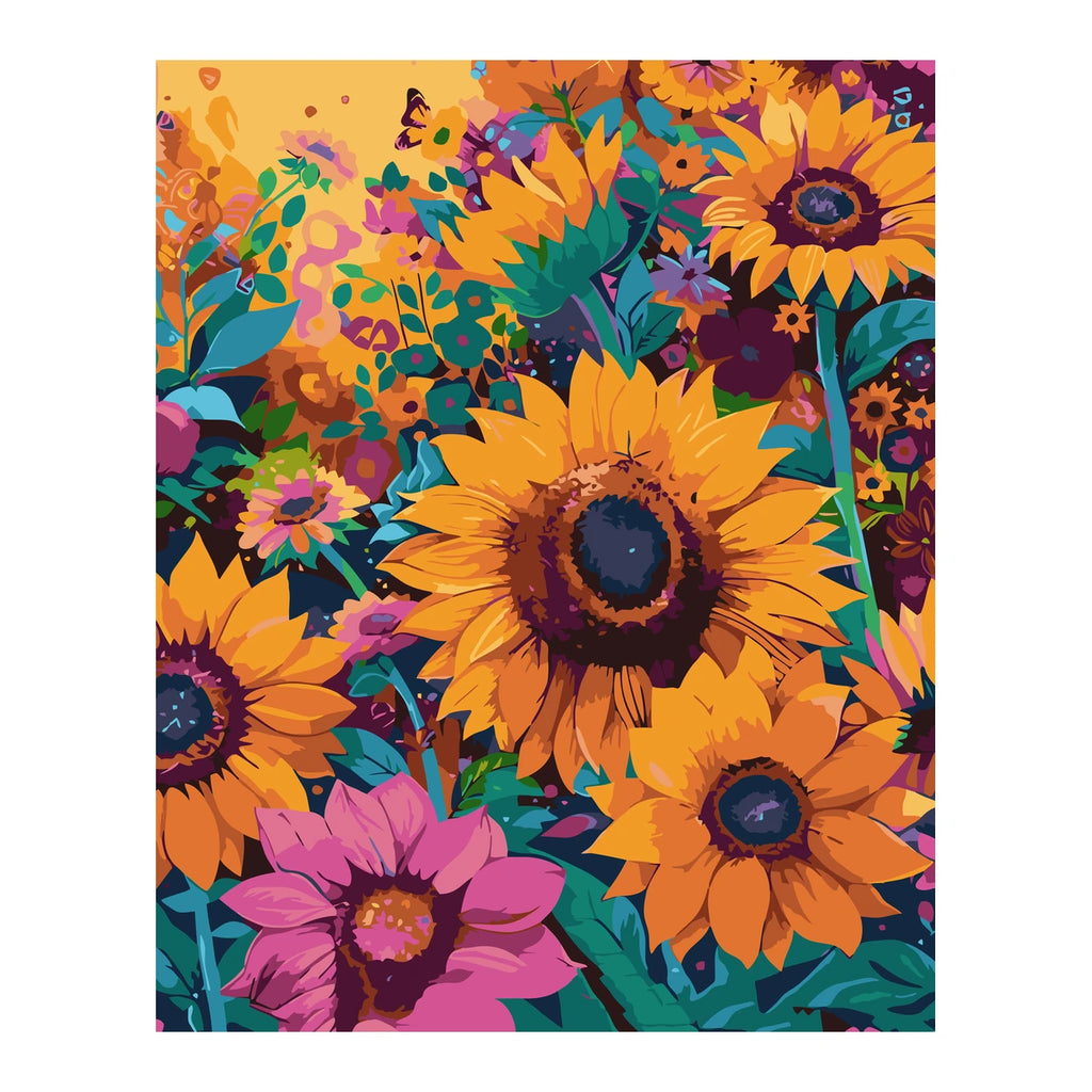Original artwork showing sunlit summer bloom.